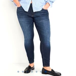 Old Navy Mid-Rise Rockstar Super Skinny Jeans( Dark Wash)